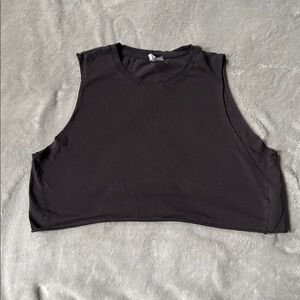 WOMENS MUSCLE CROPPED SHIRT